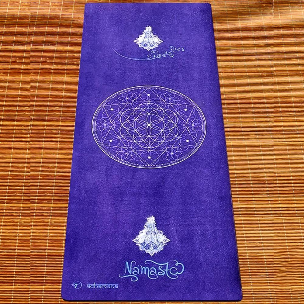 - Tapis yoga écologique hi-tech 3 plis 6mmx68cmx1,83m Namasté indigo + Sac yoga - Accessoires de yoga, vêtements et tapis de yoga au naturel