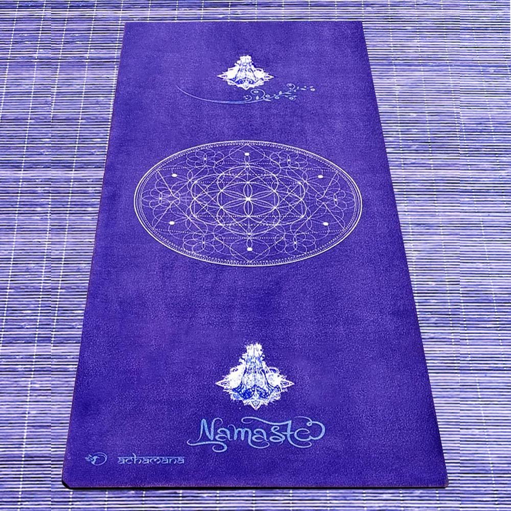 - Tapis yoga écologique hi-tech 3 plis 6mmx68cmx1,83m Namasté indigo + Sac yoga - Accessoires de yoga, vêtements et tapis de yoga au naturel