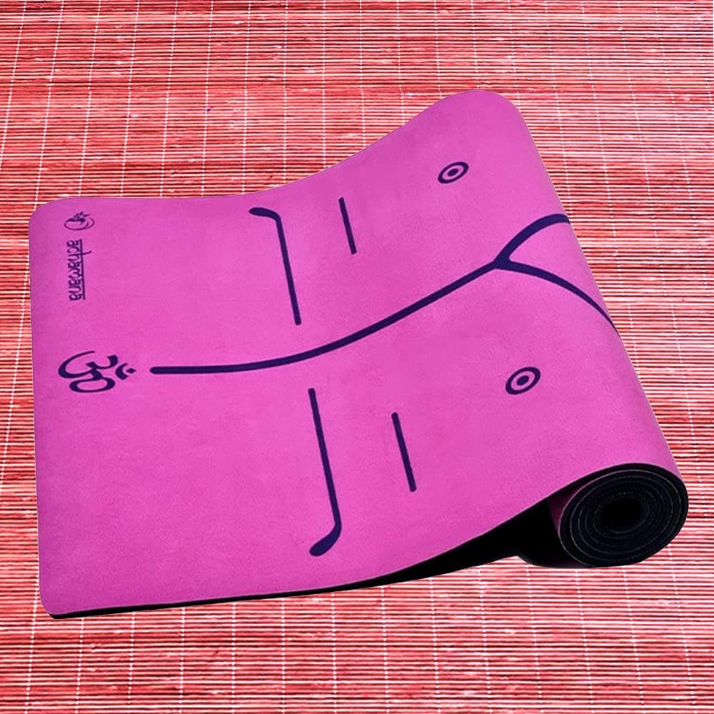 - Tapis yoga écologique new génération 3 plis 6mm Rose mandala floral + Sac yoga - Accessoires de yoga, vêtements et tapis de yoga au naturel