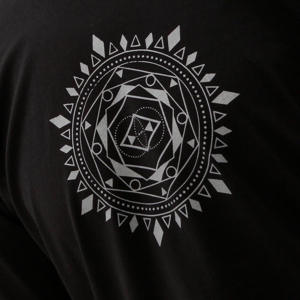 S/M - (38/40) - Tee-shirt Yoga homme coton bio certifié GOTS, manches longues - Mandala - Accessoires de yoga, vêtements et tapis de yoga au naturel